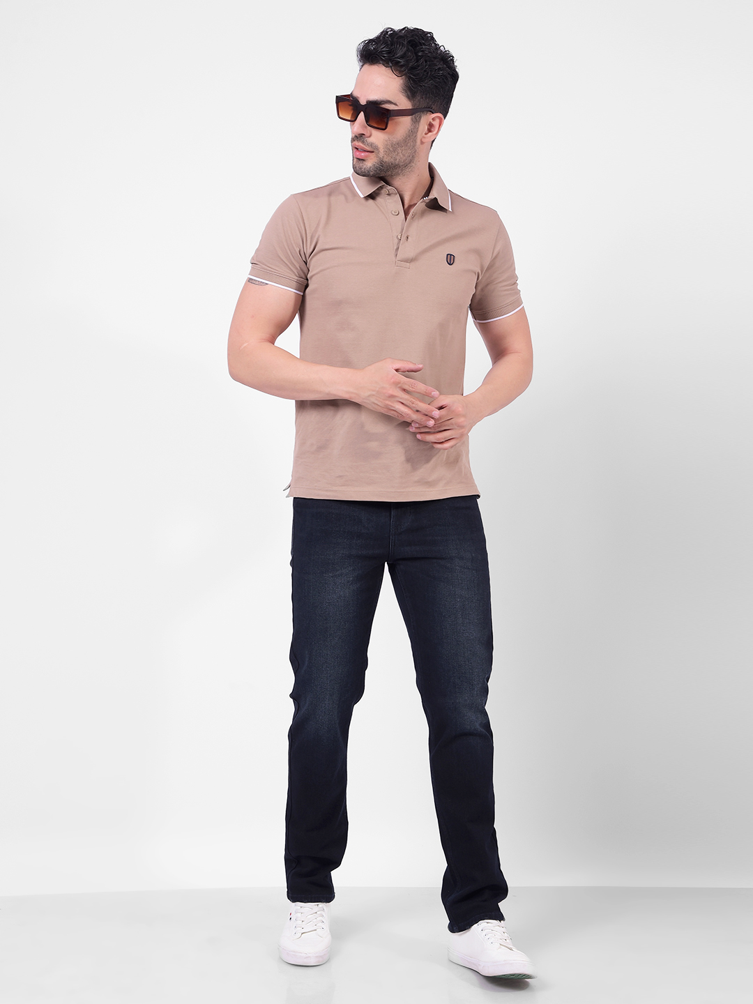 Numero Uno Men Solid Dark Blue Jeans